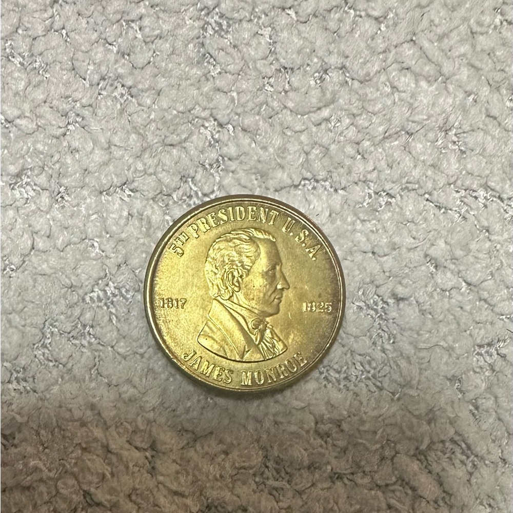 Vintage 1981 reader’s digest James Monroe Commemorative Coin